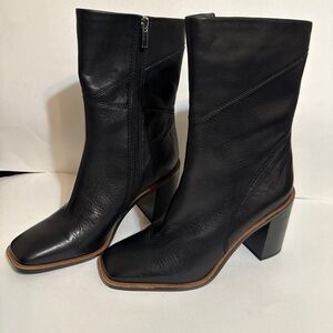 Franco Sarto Black Heeled Boots